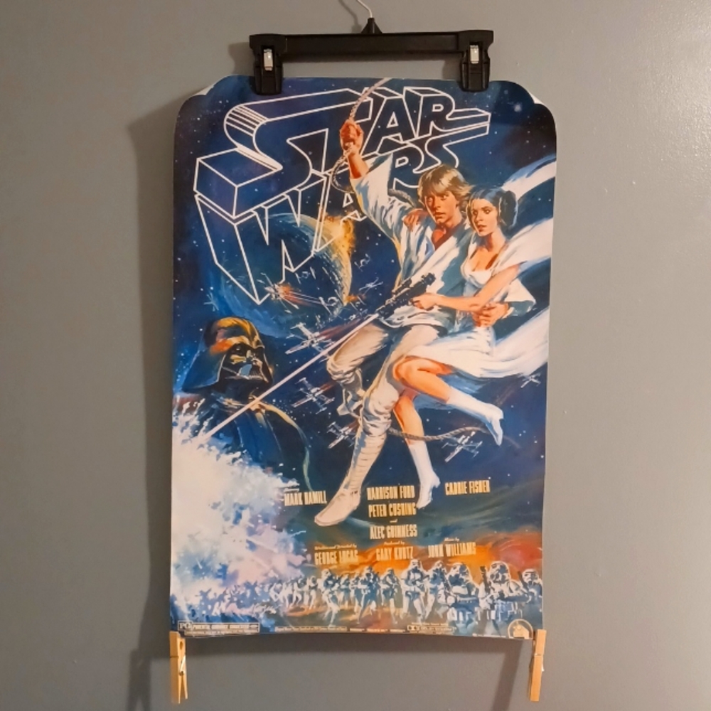 Star Wars reproduction movie theater poster on canvas